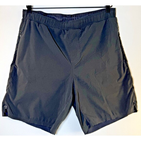 Rhone Mens Medium Black Lined Athletic Shorts Performance Stretch Vent Pockets - Picture 1 of 15
